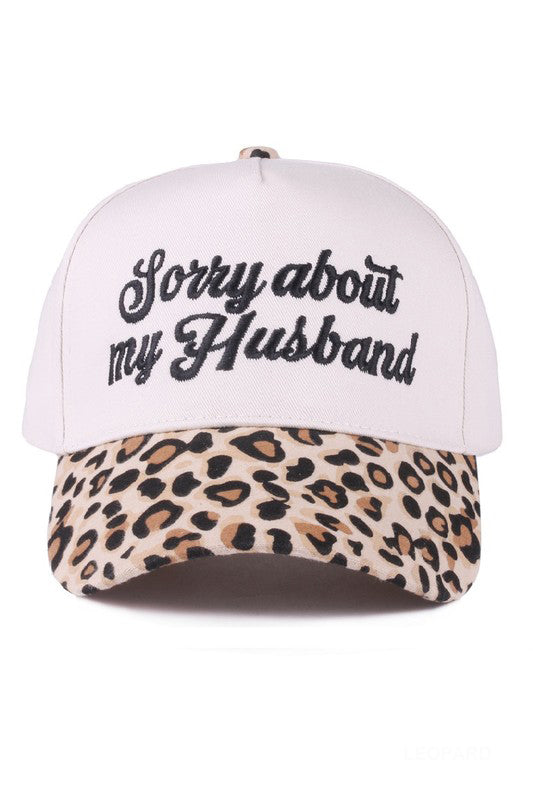 "Sorry About My Husband" Cap-Animal-[option4]-[option5]-Cute-Trendy-Shop-Womens-Boutique-Clothing-Store