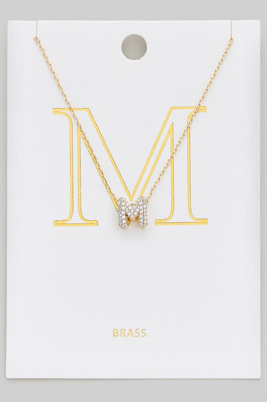 Let's Get Personal Initial Necklace M-[option4]-[option5]-Cute-Trendy-Shop-Womens-Boutique-Clothing-Store