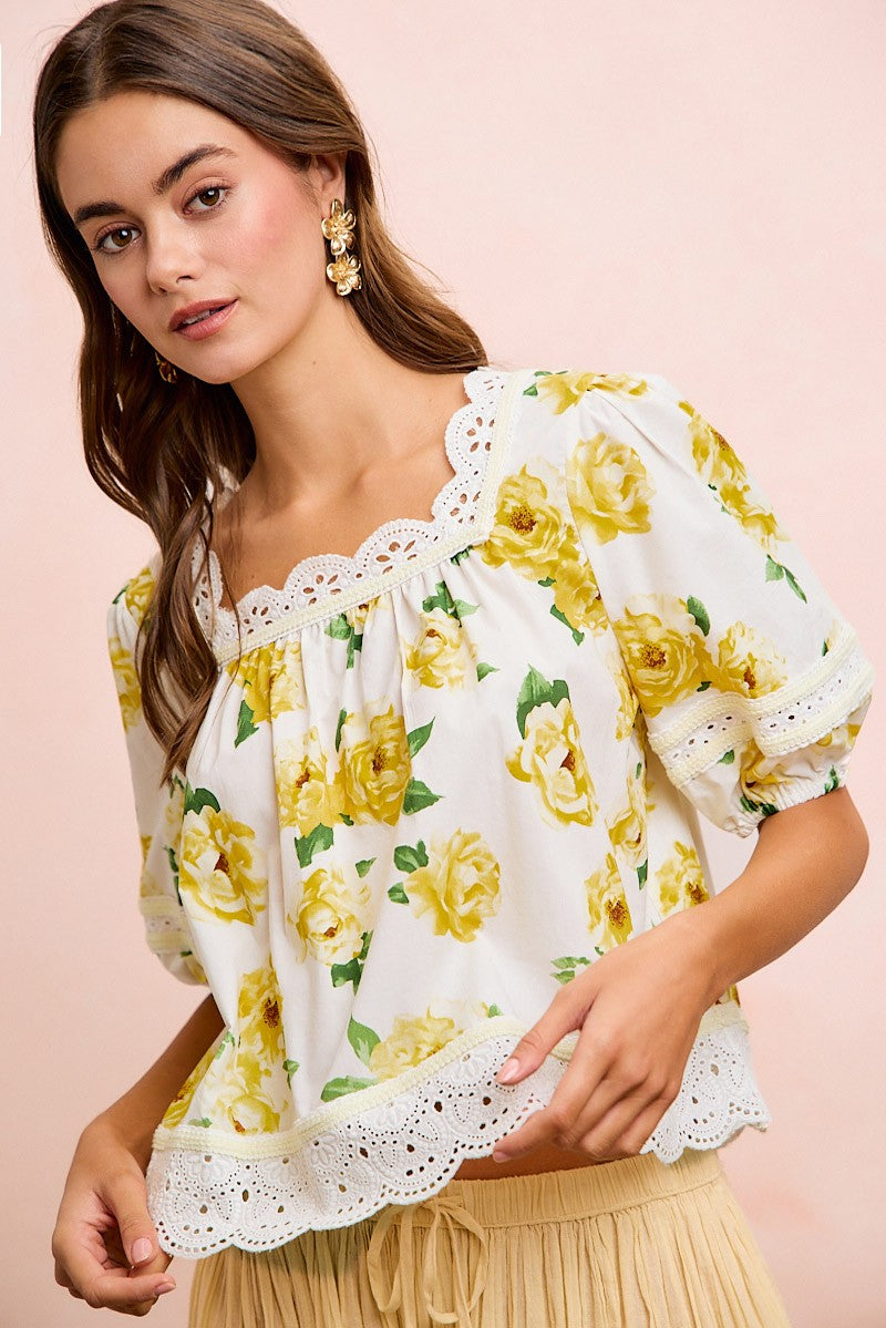 Romance in Bloom Blouse-[option4]-[option5]-Cute-Trendy-Shop-Womens-Boutique-Clothing-Store