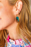 Wood & Turquoise Geometric Drop Earrings *online exclusive-One Size Fits All-[option4]-[option5]-Cute-Trendy-Shop-Womens-Boutique-Clothing-Store