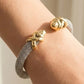 Amazing Look Two Tone Gold Tip Cuff-[option4]-[option5]-Cute-Trendy-Shop-Womens-Boutique-Clothing-Store