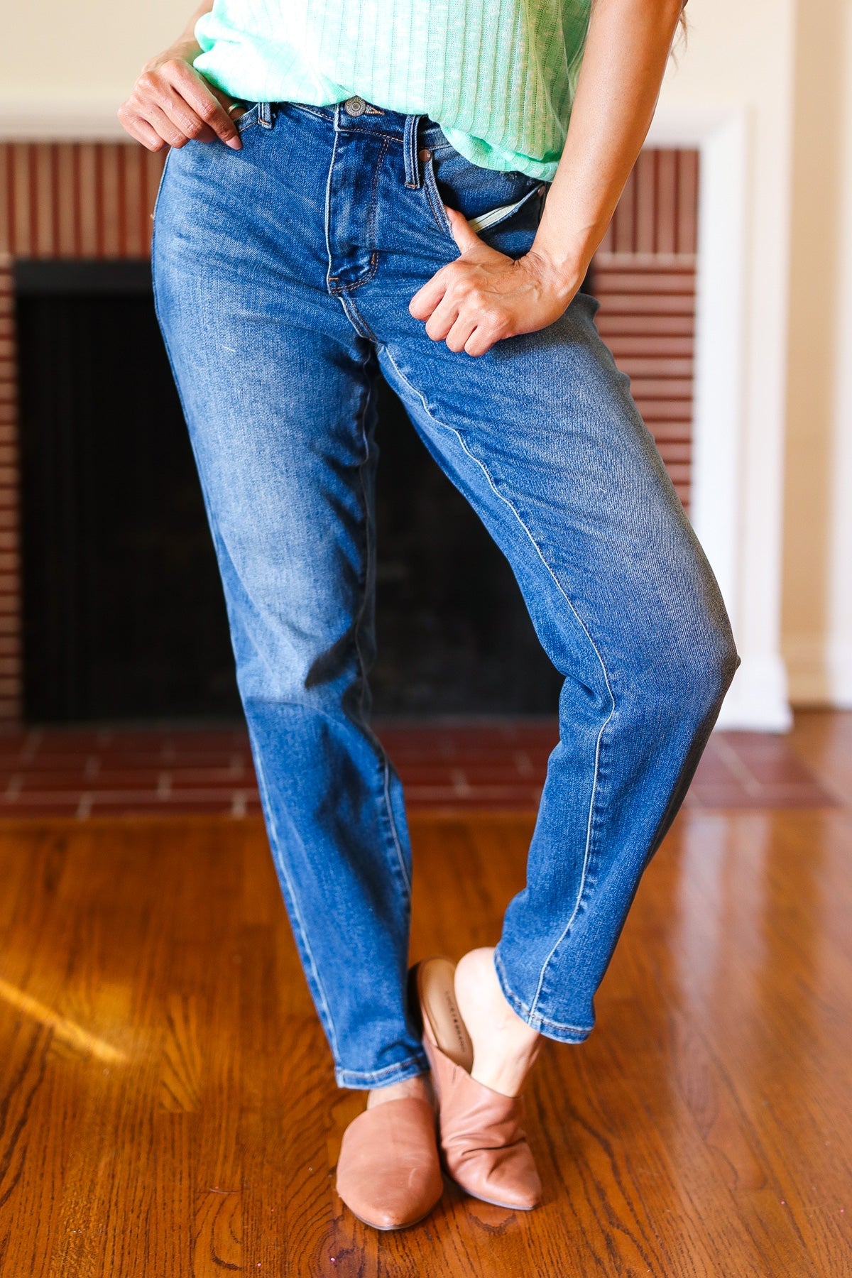 Everyday Dark Denim Slim Fit High Rise Jeans *online exclusive