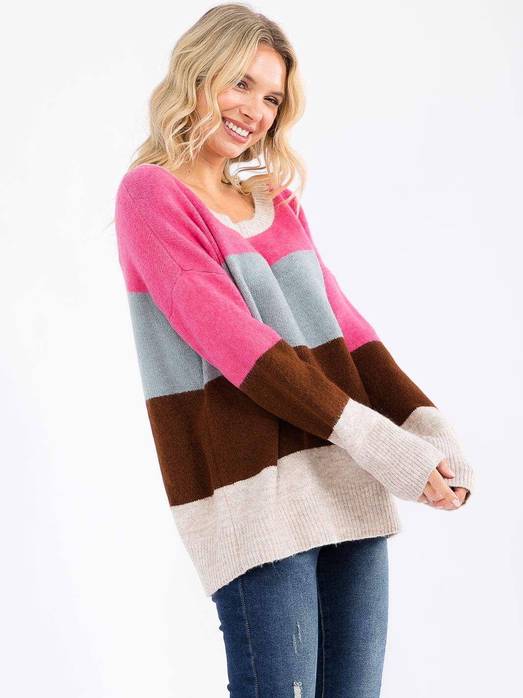 Autumn Horizon Colorblock Knit Pullover-Cute-Trendy-Shop-Womens-Boutique-Clothing-Store