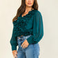 Romantic Ruffle V-Neck Blouse-Cute-Trendy-Shop-Womens-Boutique-Clothing-Store