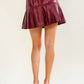 Midnight Wine Pleated Faux Leather Skirt-Cute-Trendy-Shop-Womens-Boutique-Clothing-Store