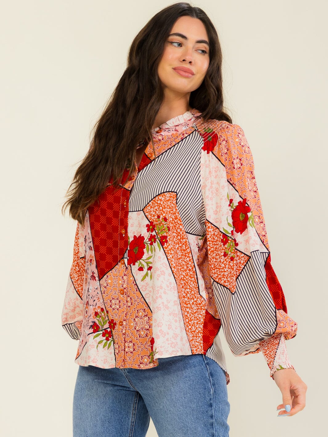 Poppy Fields Floral Top-Cute-Trendy-Shop-Womens-Boutique-Clothing-Store