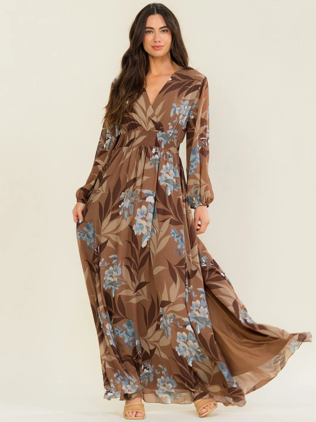 Harvest Moon Surplice Maxi Dress-Cute-Trendy-Shop-Womens-Boutique-Clothing-Store