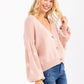 Celestial Star Print Puff Sleeve Cardigan-Cute-Trendy-Shop-Womens-Boutique-Clothing-Store