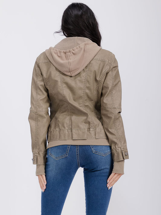 Urban Utility Detachable Hood Jacket-Cute-Trendy-Shop-Womens-Boutique-Clothing-Store
