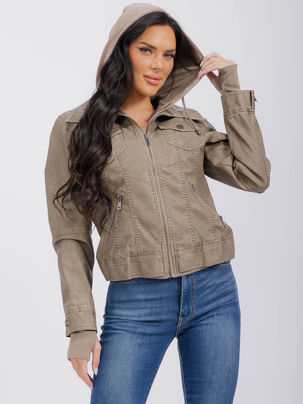 Urban Utility Detachable Hood Jacket-Cute-Trendy-Shop-Womens-Boutique-Clothing-Store