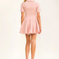 Sweet Simplicity Pink Flared Hem Dress-[option4]-[option5]-Cute-Trendy-Shop-Womens-Boutique-Clothing-Store