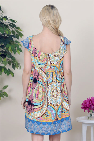 Sunday Brunch Paisley Dress *Online & In Store*-[option4]-[option5]-Cute-Trendy-Shop-Womens-Boutique-Clothing-Store