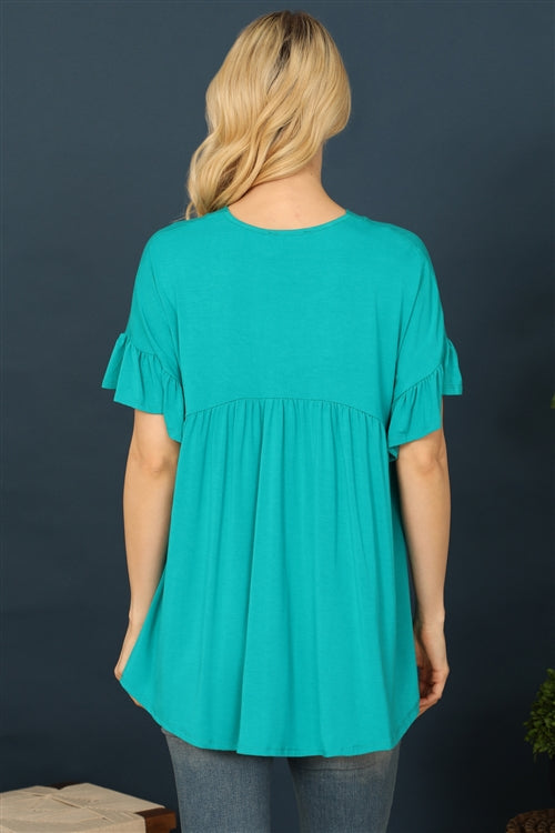 Springtime Style Button Up Top Jade-[option4]-[option5]-Cute-Trendy-Shop-Womens-Boutique-Clothing-Store