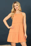 Happiness Summer Halter Neck Dress Peach *instore & online-[option4]-[option5]-Cute-Trendy-Shop-Womens-Boutique-Clothing-Store