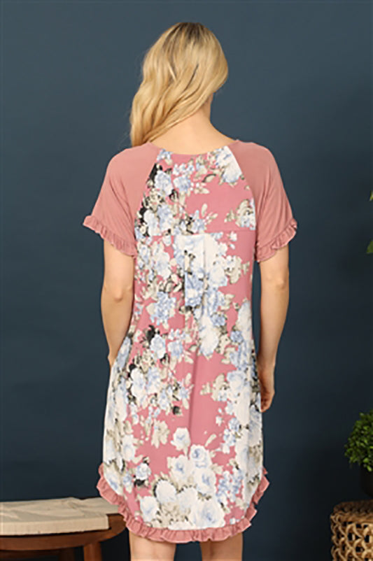 Saturday Shopping Mauve Ruffle Dress *instore & online-[option4]-[option5]-Cute-Trendy-Shop-Womens-Boutique-Clothing-Store