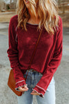 Casual Comfort Red Top *instore & online-[option4]-[option5]-Cute-Trendy-Shop-Womens-Boutique-Clothing-Store