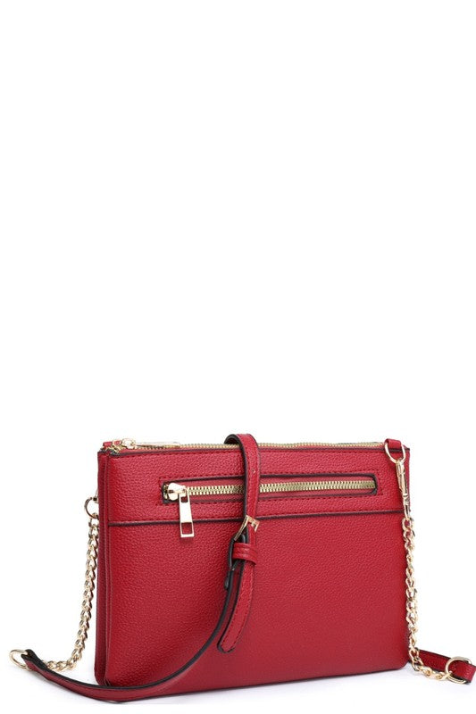 Classy & Sassy Crossbody with Chain Burgundy *instore & online-Burgundy-[option4]-[option5]-Cute-Trendy-Shop-Womens-Boutique-Clothing-Store