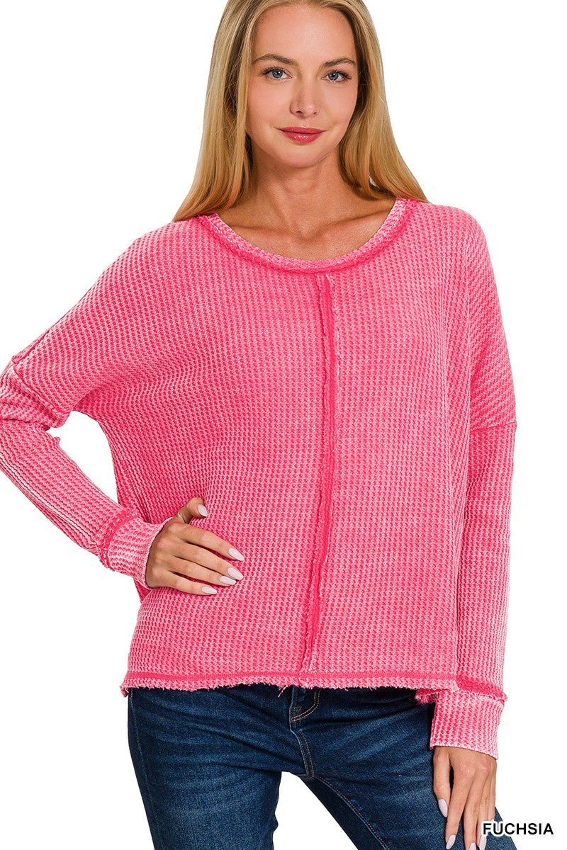 Comfortably Chic Top Fuchsia *instore & online-[option4]-[option5]-Cute-Trendy-Shop-Womens-Boutique-Clothing-Store