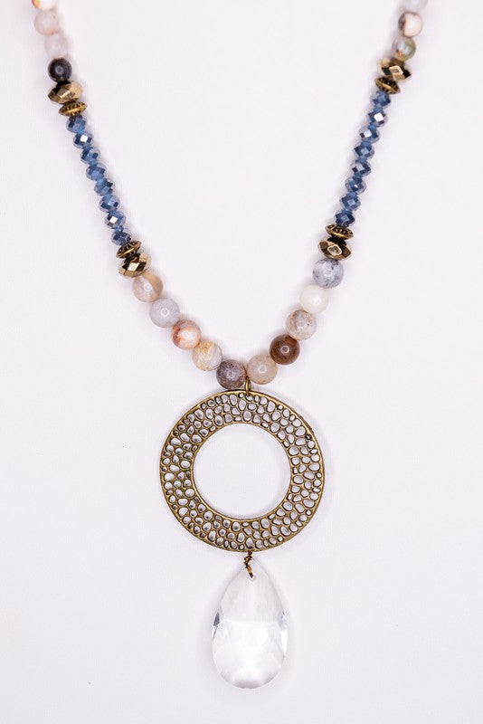 Crystal Pendant Necklace *instore & online-[option4]-[option5]-Cute-Trendy-Shop-Womens-Boutique-Clothing-Store