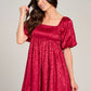 Leopard Jacquard Babydoll Dress Red-[option4]-[option5]-Cute-Trendy-Shop-Womens-Boutique-Clothing-Store