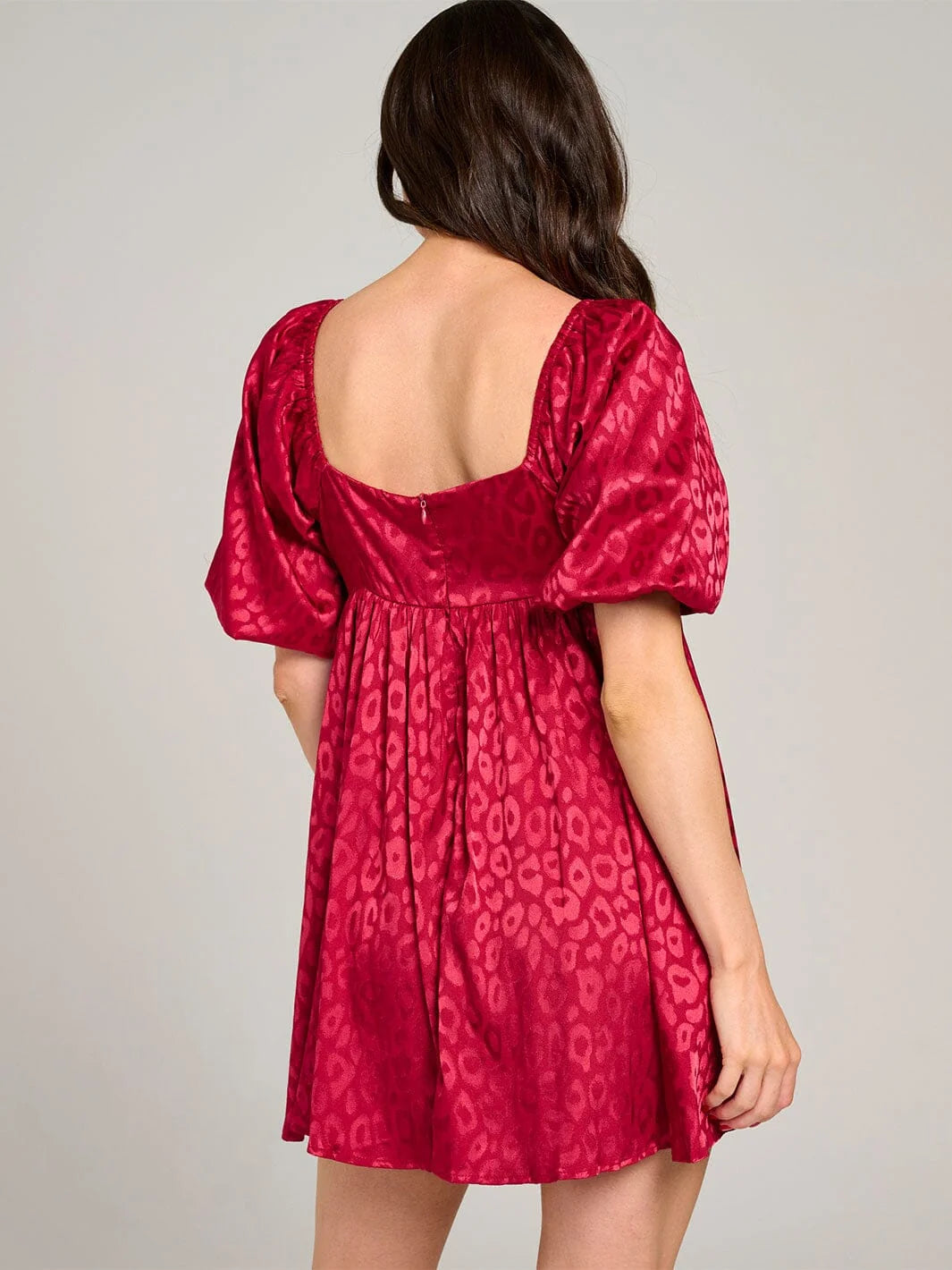 Leopard Jacquard Babydoll Dress Red-[option4]-[option5]-Cute-Trendy-Shop-Womens-Boutique-Clothing-Store