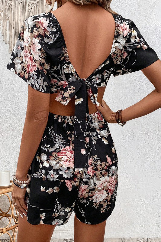 Down the Road Floral Open Back Romper *instore & online-[option4]-[option5]-Cute-Trendy-Shop-Womens-Boutique-Clothing-Store