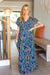 Just Feels Right Navy Blue Floral V Neck Dolman Maxi Dress *0nline exclusive-[option4]-[option5]-Cute-Trendy-Shop-Womens-Boutique-Clothing-Store