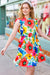 Sunny Days Multicolor Floral Print Tiered Ruffle Sleeve Dress *online exclusive