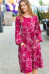 Sangria Fit & Flare Floral Print Midi Dress *online exclusive-[option4]-[option5]-Cute-Trendy-Shop-Womens-Boutique-Clothing-Store