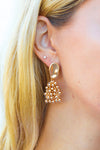 Gold Statement Pom Pom Dangle Earrings *online exclusive-One Size Fits All-[option4]-[option5]-Cute-Trendy-Shop-Womens-Boutique-Clothing-Store