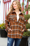 Feeling Bold Rust Plaid & Animal Print Button Down Jacket *online exclusive-[option4]-[option5]-Cute-Trendy-Shop-Womens-Boutique-Clothing-Store