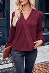 Feeling Chic Top Wine *instore & online-[option4]-[option5]-Cute-Trendy-Shop-Womens-Boutique-Clothing-Store