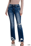 Feeling Empowered Denim Distressed Boot Cut Jeans *online exclusive-[option4]-[option5]-Cute-Trendy-Shop-Womens-Boutique-Clothing-Store