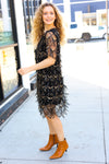 Feeling The Love Black & Gold Diamond Pattern Sequin Fringe Dress *online exclusive-[option4]-[option5]-Cute-Trendy-Shop-Womens-Boutique-Clothing-Store