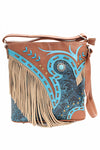 Heat of the Moment Turquoise/Tan Messenger Bag-[option4]-[option5]-Cute-Trendy-Shop-Womens-Boutique-Clothing-Store