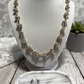 Two Tone Metal Knotted Necklace Silver on Gold-[option4]-[option5]-Cute-Trendy-Shop-Womens-Boutique-Clothing-Store