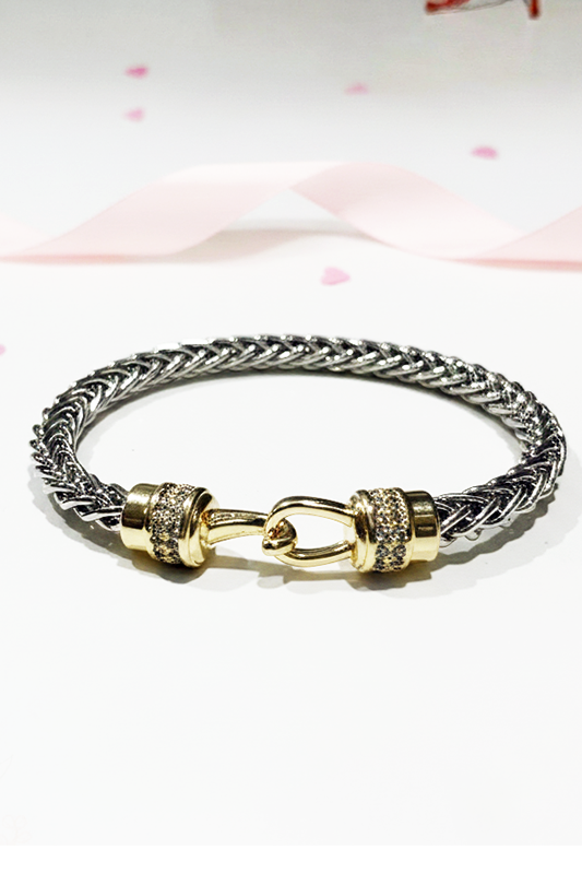 Hooked On Chic Silver Bracelet-[option4]-[option5]-Cute-Trendy-Shop-Womens-Boutique-Clothing-Store