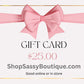 Sassy Gift Card-$25.00-[option4]-[option5]-Cute-Trendy-Shop-Womens-Boutique-Clothing-Store
