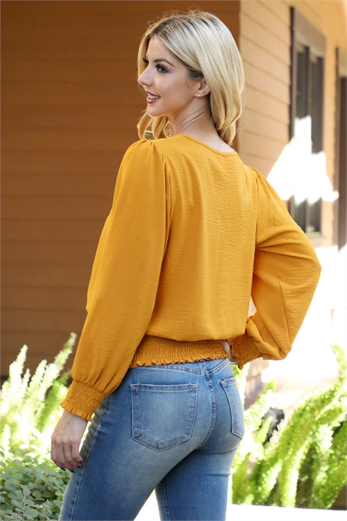 I Need You Classic Mustard Top *instore & online-[option4]-[option5]-Cute-Trendy-Shop-Womens-Boutique-Clothing-Store
