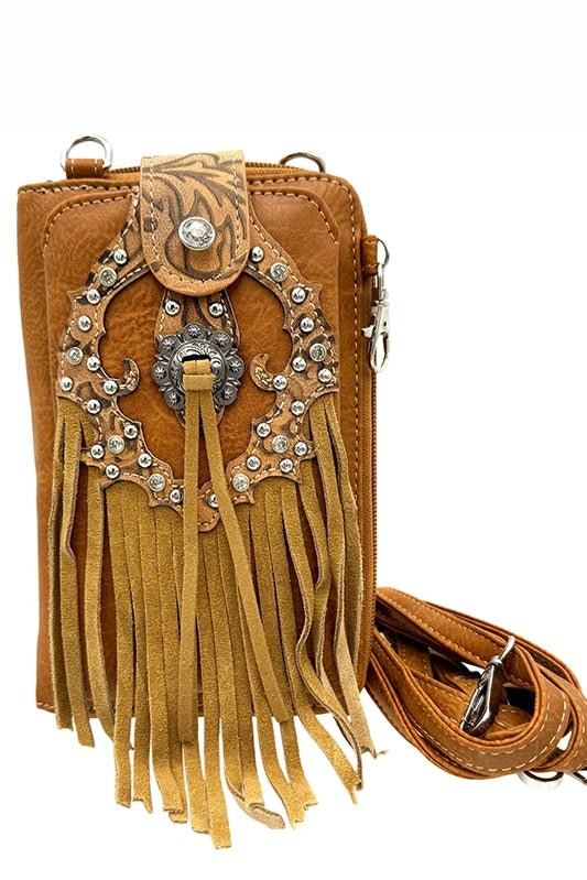 Concert Ready Tan Fringed Phone Case Crossbody-[option4]-[option5]-Cute-Trendy-Shop-Womens-Boutique-Clothing-Store