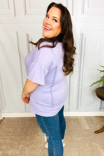 Perfectly Poised Lilac Cut Edge French Terry Top *Online Eclusive-[option4]-[option5]-Cute-Trendy-Shop-Womens-Boutique-Clothing-Store