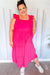 Lots To Love Fuchsia Smocked Flutter Sleeve Tiered Midi Dress *online exclusive-[option4]-[option5]-Cute-Trendy-Shop-Womens-Boutique-Clothing-Store