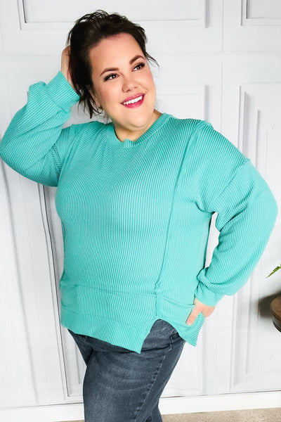 Live For Today Mint Mineral Washed Rib Pullover-[option4]-[option5]-Cute-Trendy-Shop-Womens-Boutique-Clothing-Store