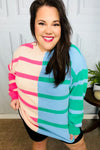 Perfectly Poised Blush & Blue Stripe Color Block Knit Sweater *Online Exclusive*-1X-[option4]-[option5]-Cute-Trendy-Shop-Womens-Boutique-Clothing-Store