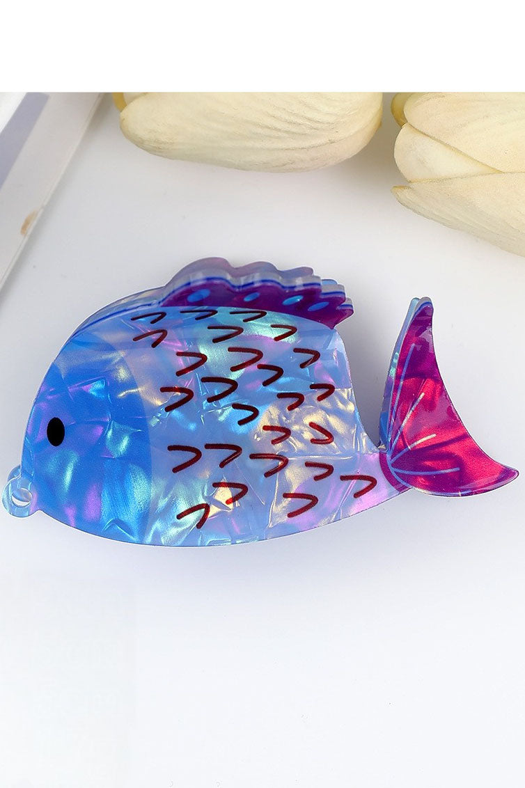 Reel It In Jumbo Vibrant Fish Hair Claws-I-Cute-Trendy-Shop-Womens-Boutique-Clothing-Store