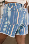 Judy Blue - Beach Striped Shorts *online exclusive-[option4]-[option5]-Cute-Trendy-Shop-Womens-Boutique-Clothing-Store