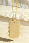Listen to the Band Dog Tag Necklace *instore & online-[option4]-[option5]-Cute-Trendy-Shop-Womens-Boutique-Clothing-Store