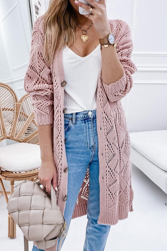 Listen to the Band Long Cardigan *instore & online-[option4]-[option5]-Cute-Trendy-Shop-Womens-Boutique-Clothing-Store