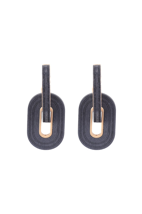 Bring on Style Navy Oval Hoop Earrings *Online & In Store*-[option4]-[option5]-Cute-Trendy-Shop-Womens-Boutique-Clothing-Store