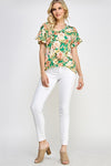 Picnic in the Park Green Floral Top *Online & In Store*-[option4]-[option5]-Cute-Trendy-Shop-Womens-Boutique-Clothing-Store